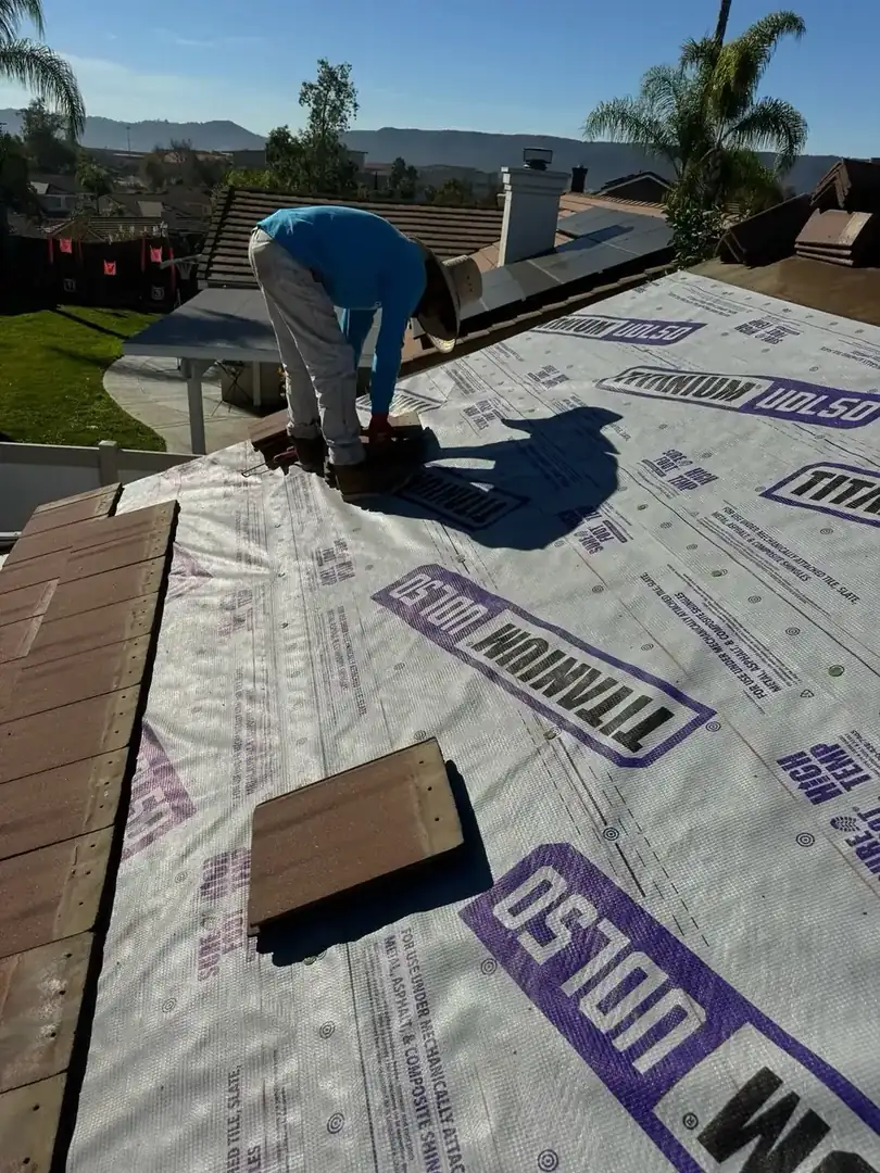 Roof tune-up with valley cleaning and debris removal