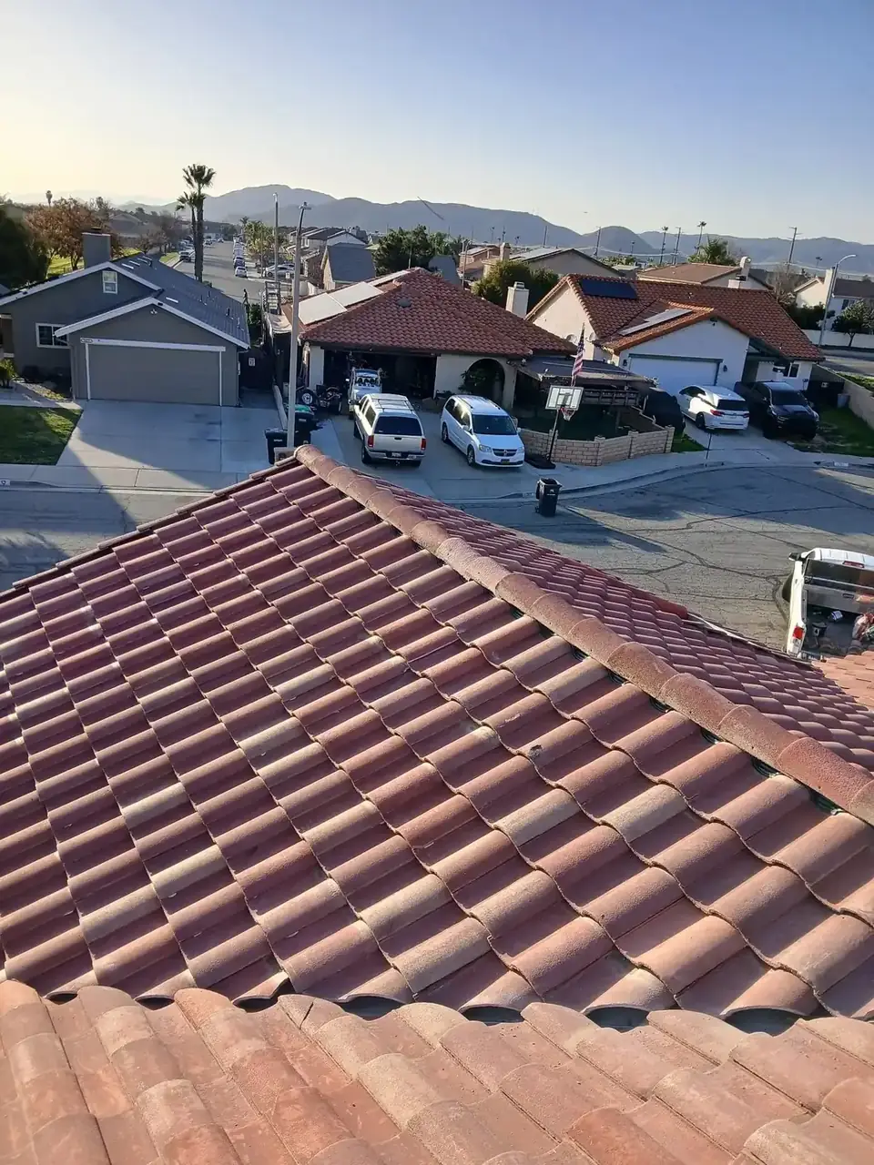 Roof coating preparation and surface cleaning