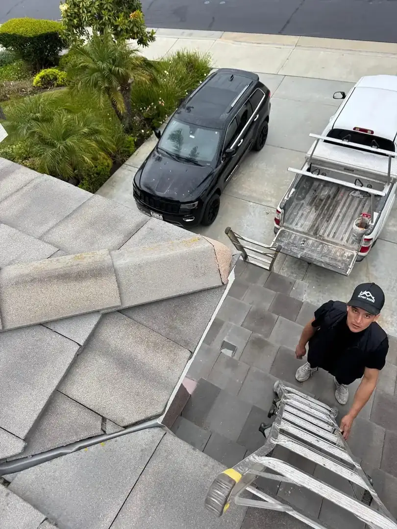Roof tile cutting and fitting