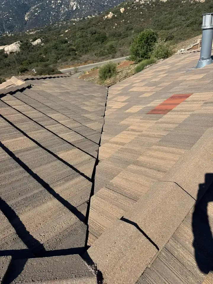 Flat roof seam repair on a commercial building
